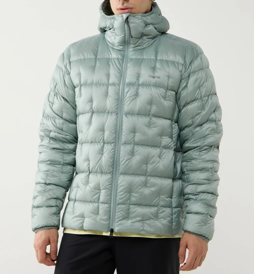 Haglöfs Men's Hede Down Hood Dew Green New
