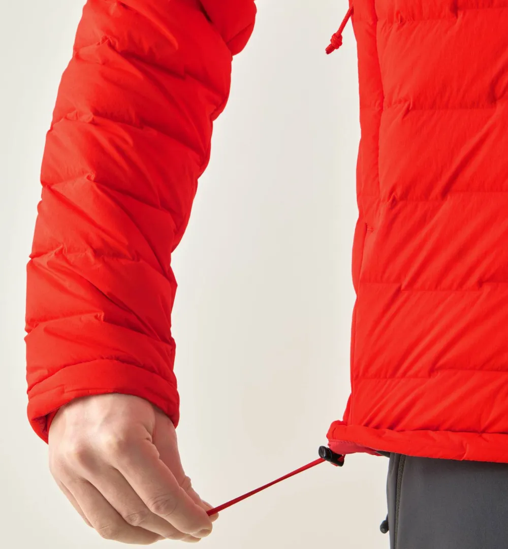 Haglöfs Men's Spitz Down Hood Tech Red Hot
