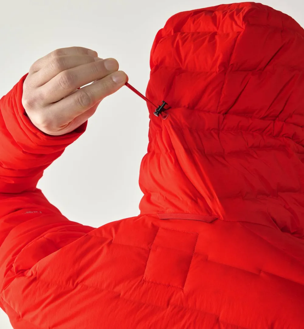 Haglöfs Men's Spitz Down Hood Tech Red Hot