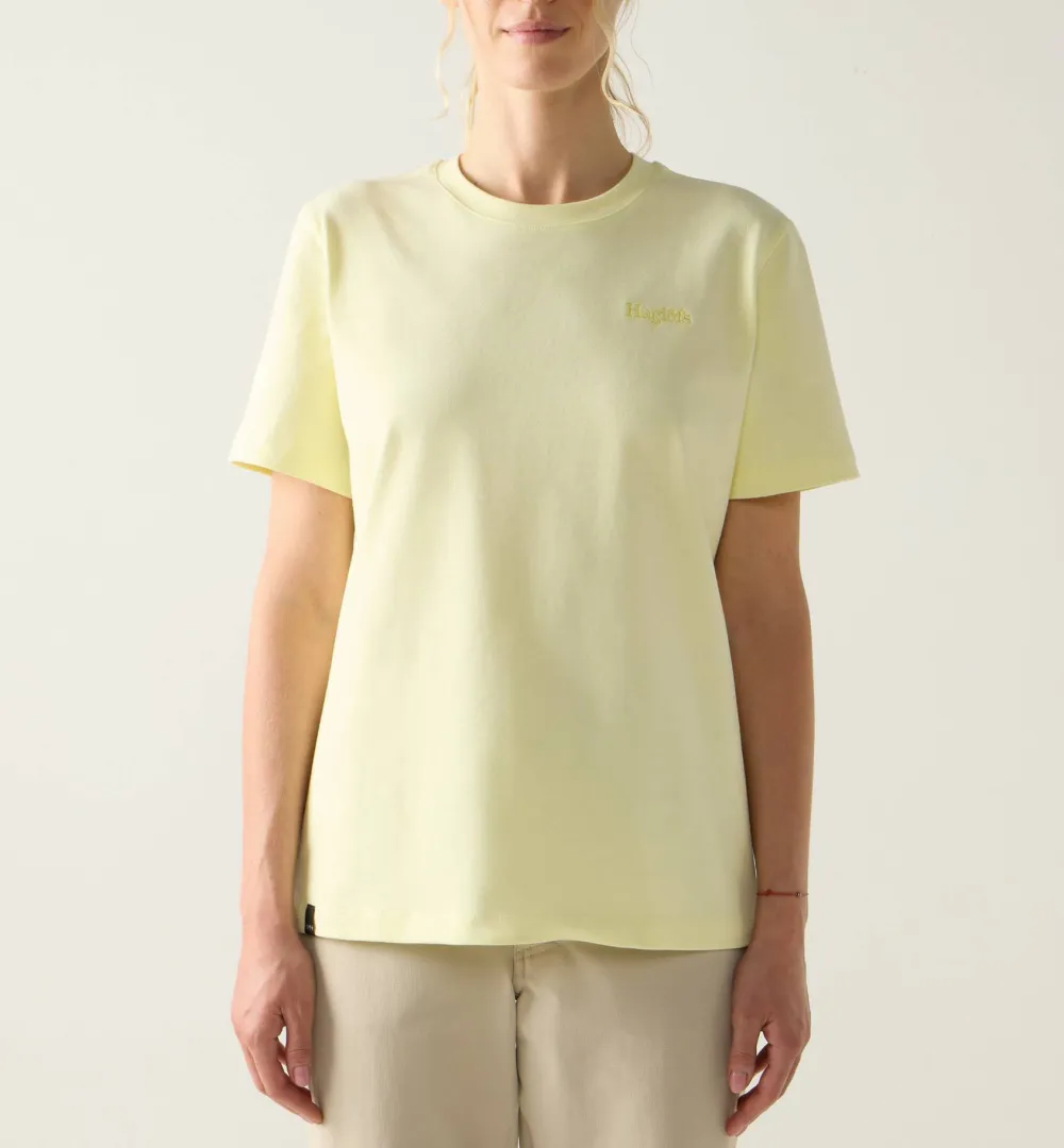 Haglöfs Women's Tee Yellow Rise Clearance