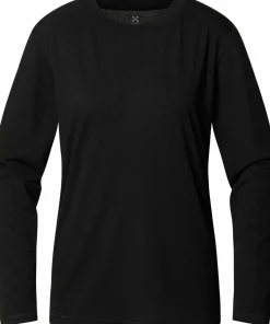 Haglöfs Women's Kaise Wool Long Sleeve Tee True Black Hot
