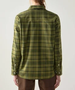Haglöfs Women’s Virke Flannel Shirt Seaweed Green/olive Green