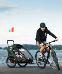 Hamax Outback (+ Bicycle Arm & Stroller Wheel) Green/black Outlet