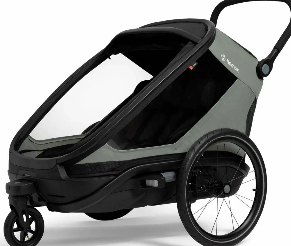 Hamax Outback Next Bicycle Trailer Green/Black Outlet