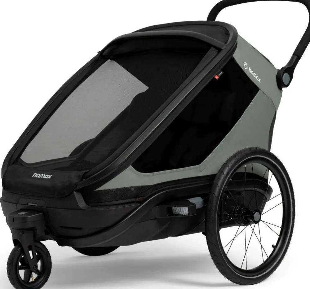 Hamax Outback Next Bicycle Trailer Green/Black Outlet