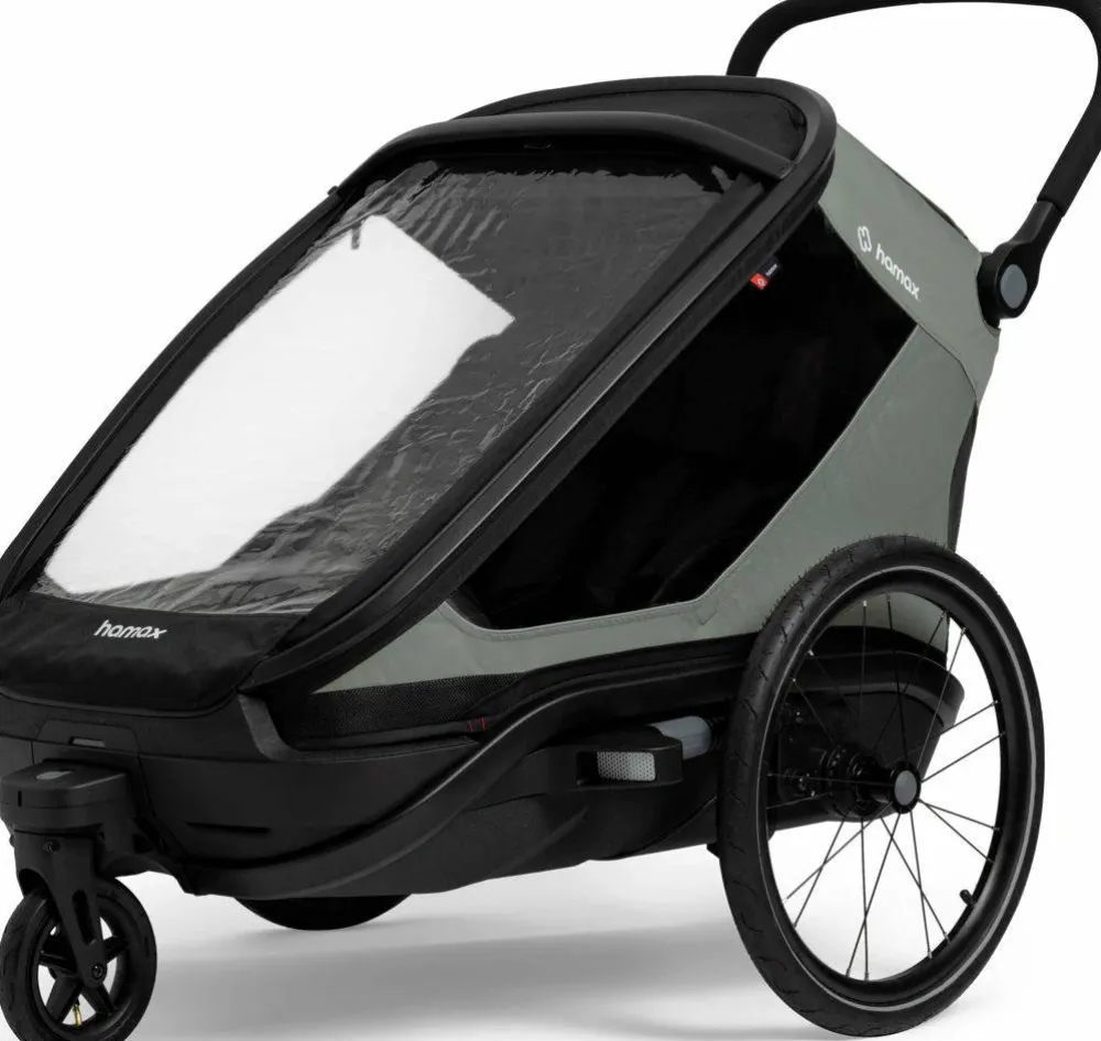 Hamax Outback Next Bicycle Trailer Green/Black Outlet