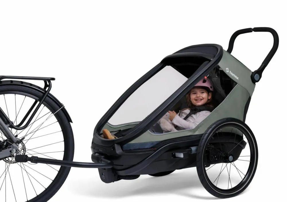 Hamax Outback Next Bicycle Trailer Green/Black Outlet