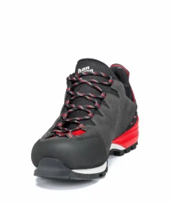 Hanwag Men's Makra Pro Low Gore-Tex Asphalt/Red Hot