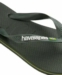 Havaianas Men's Brazil Logo Green Olive/Green Olive Best
