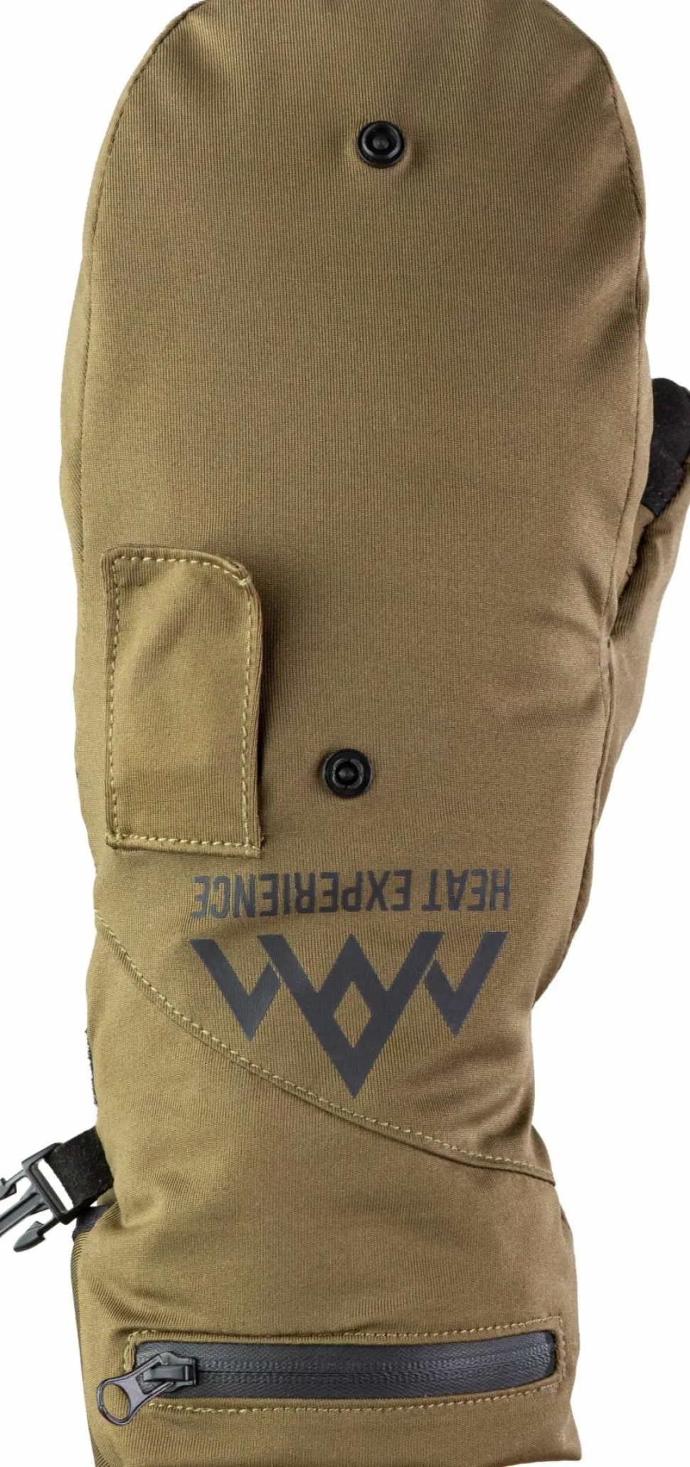 Heat Experience Heated Hunt Pullover Mittens Green/Black