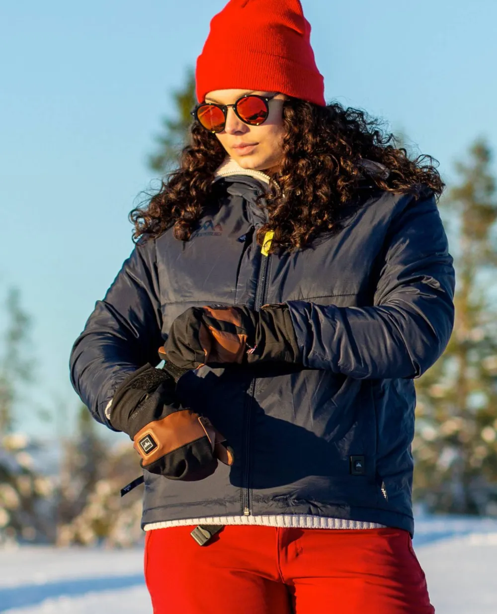 Clearance Heated Outdoor Mittens Handskar & Vantar Herr