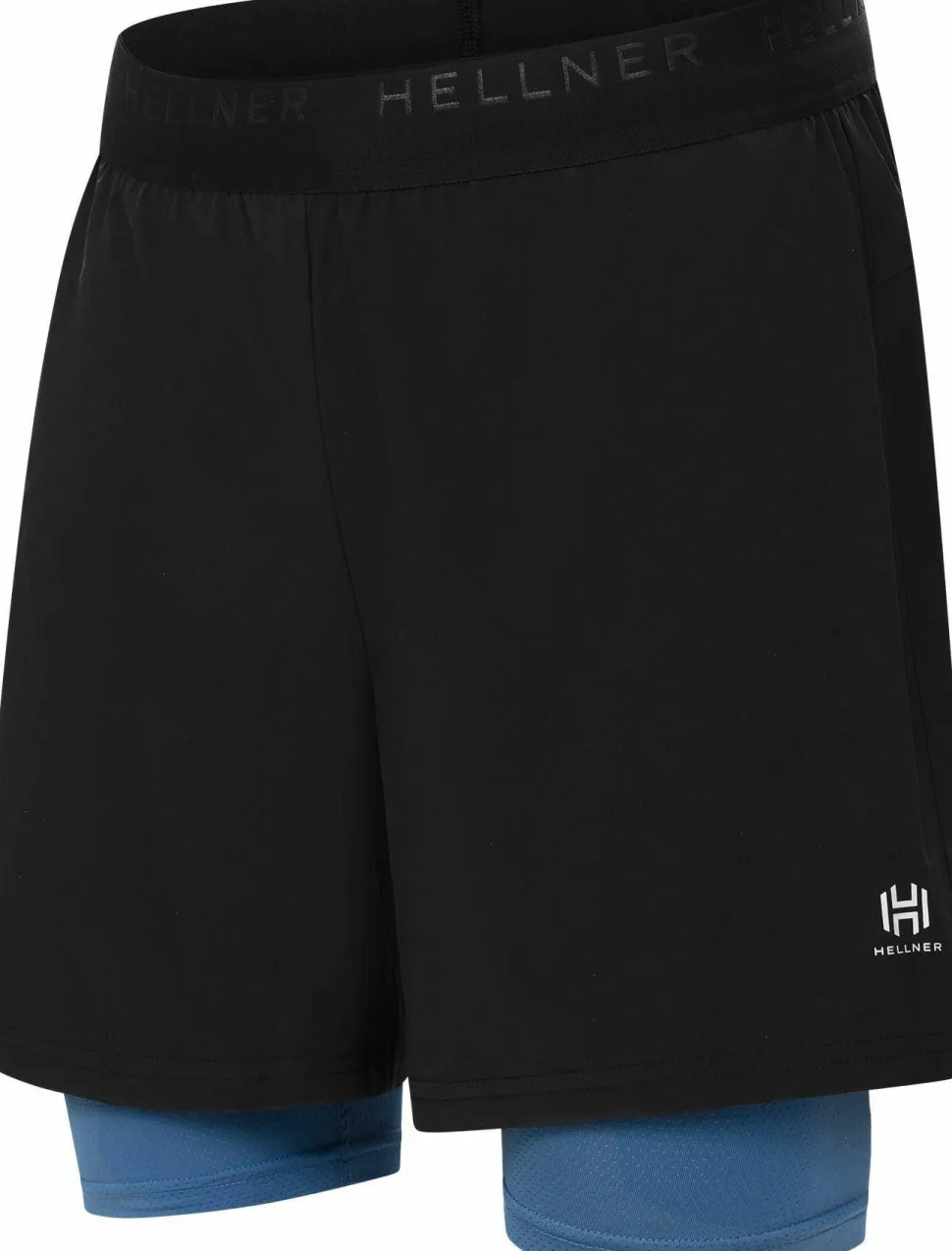 Hellner Kelva 2-in-1 Shorts Men's Black Beauty/Ensign Blue