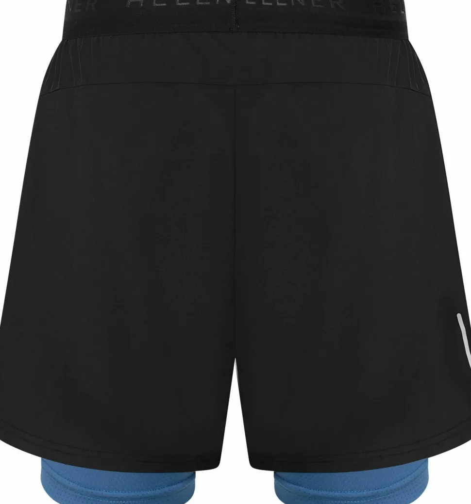 Hellner Kelva 2-in-1 Shorts Men's Black Beauty/Ensign Blue