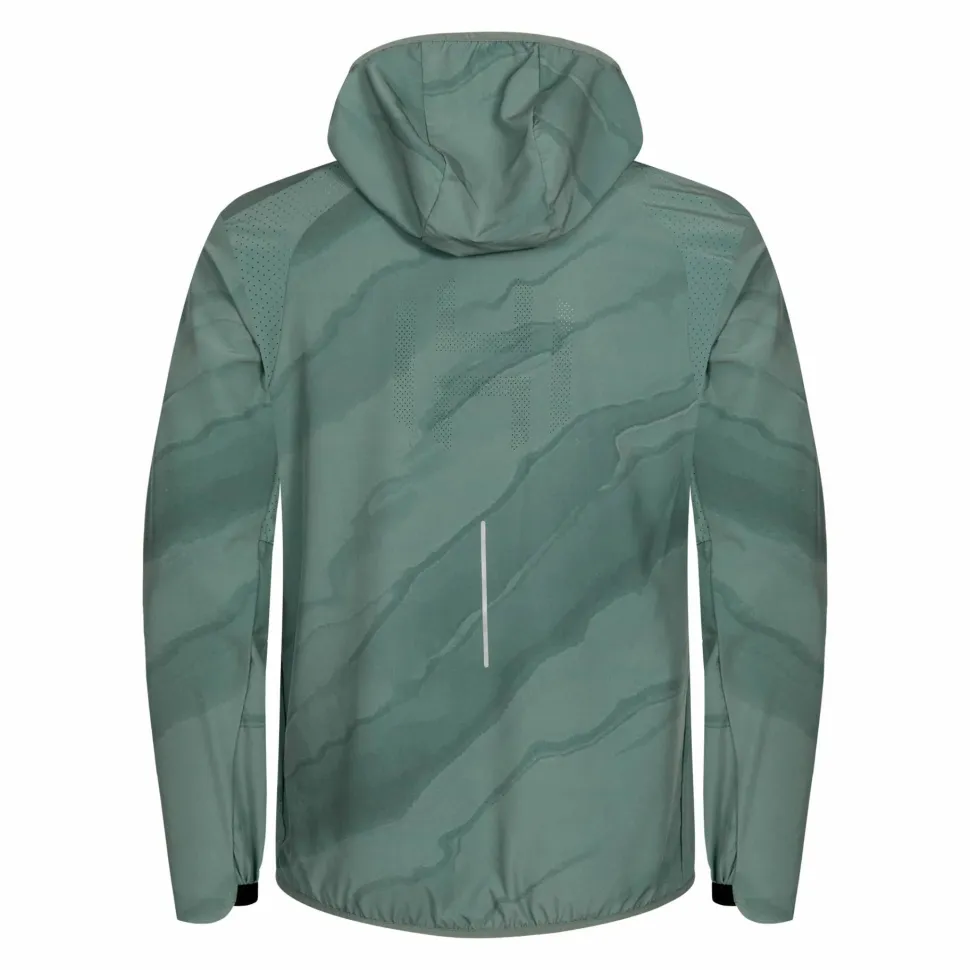 Hellner Men's Aras Running Jacket Laurel Wreath Aop
