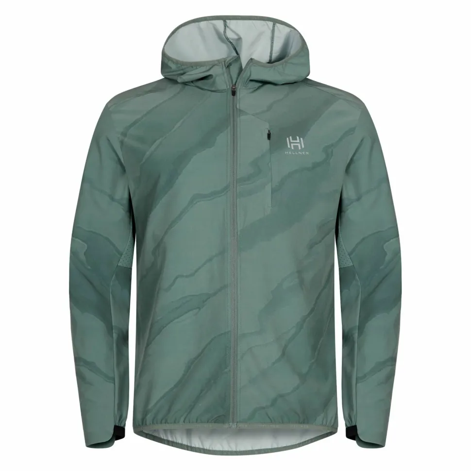 Hellner Men's Aras Running Jacket Laurel Wreath Aop