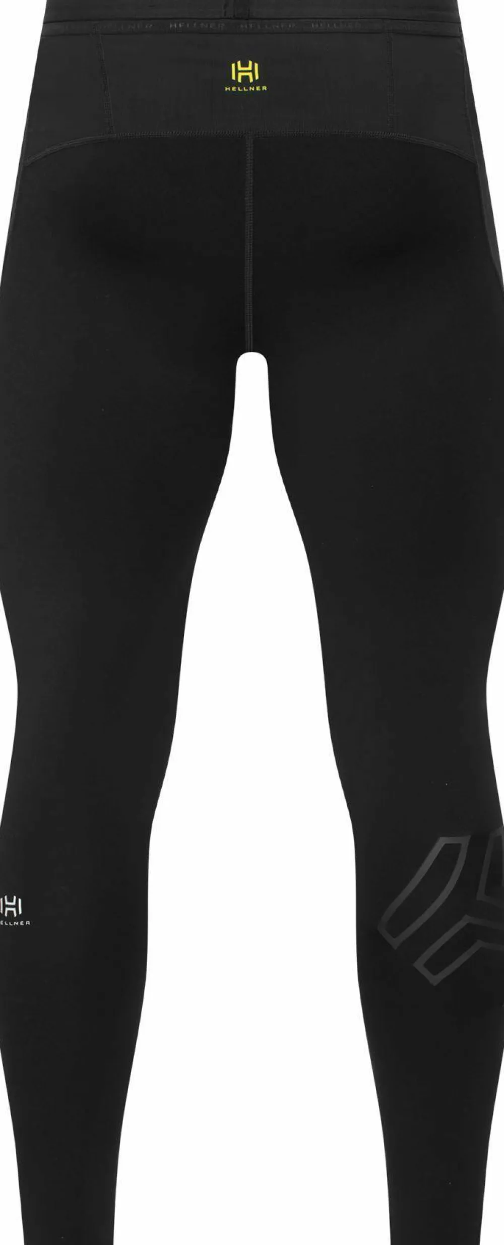 Hellner Men's Compression Full Length Tights Black Beauty New