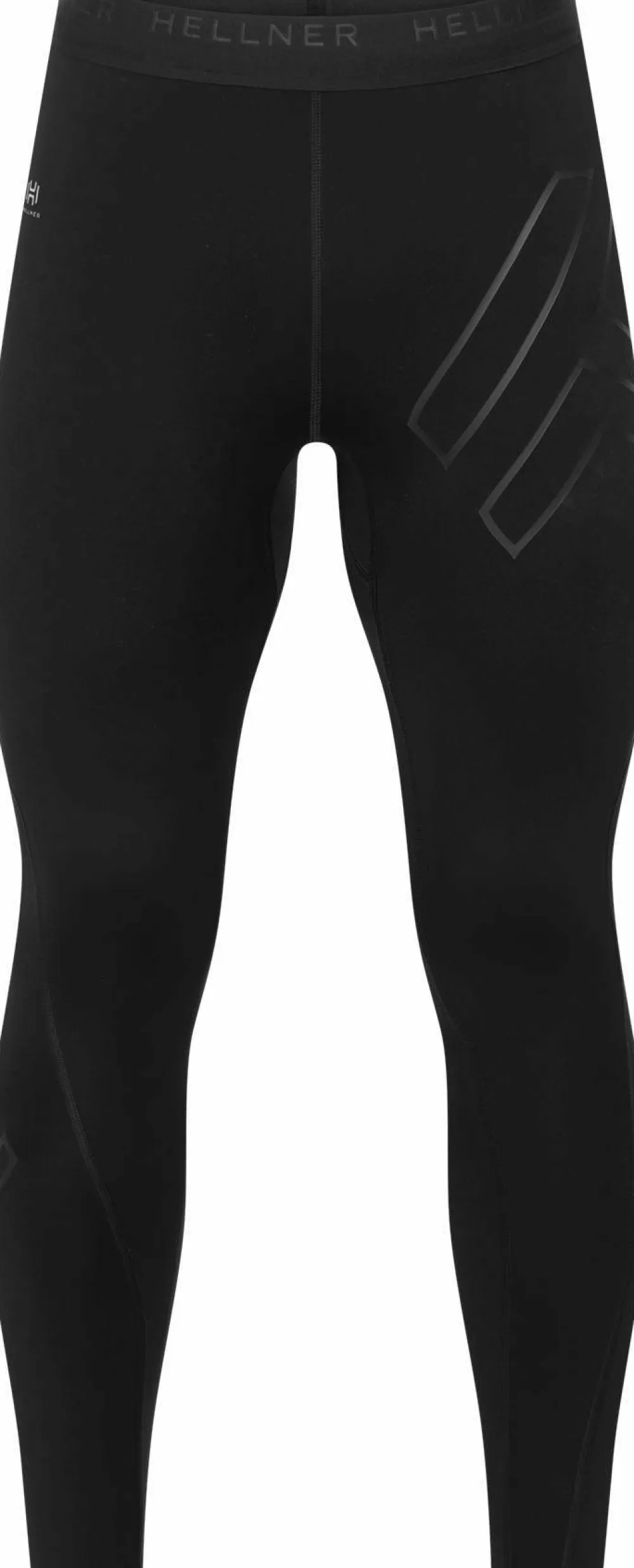 Hellner Men's Compression Full Length Tights Black Beauty New