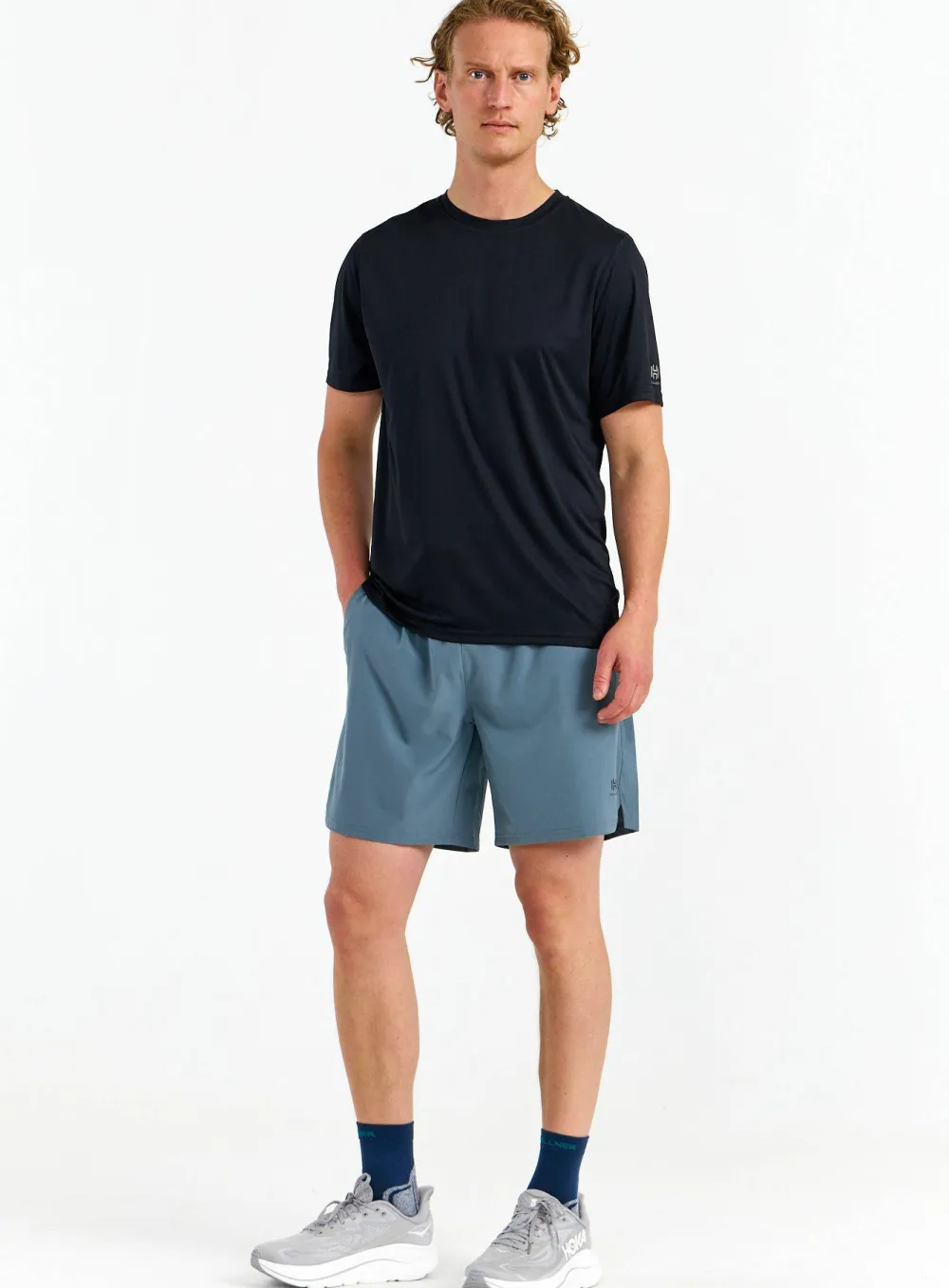 Hellner Men's Core Running Shorts Stormy Weather Hot