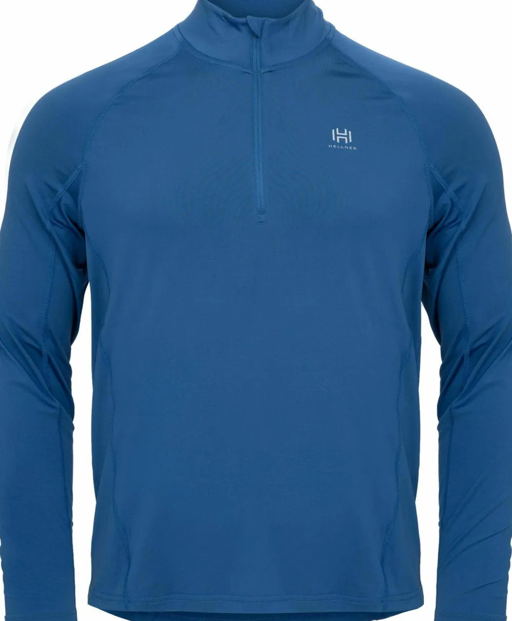 Hellner Men's Core Running Halfzip LS Tee Ensign Blue