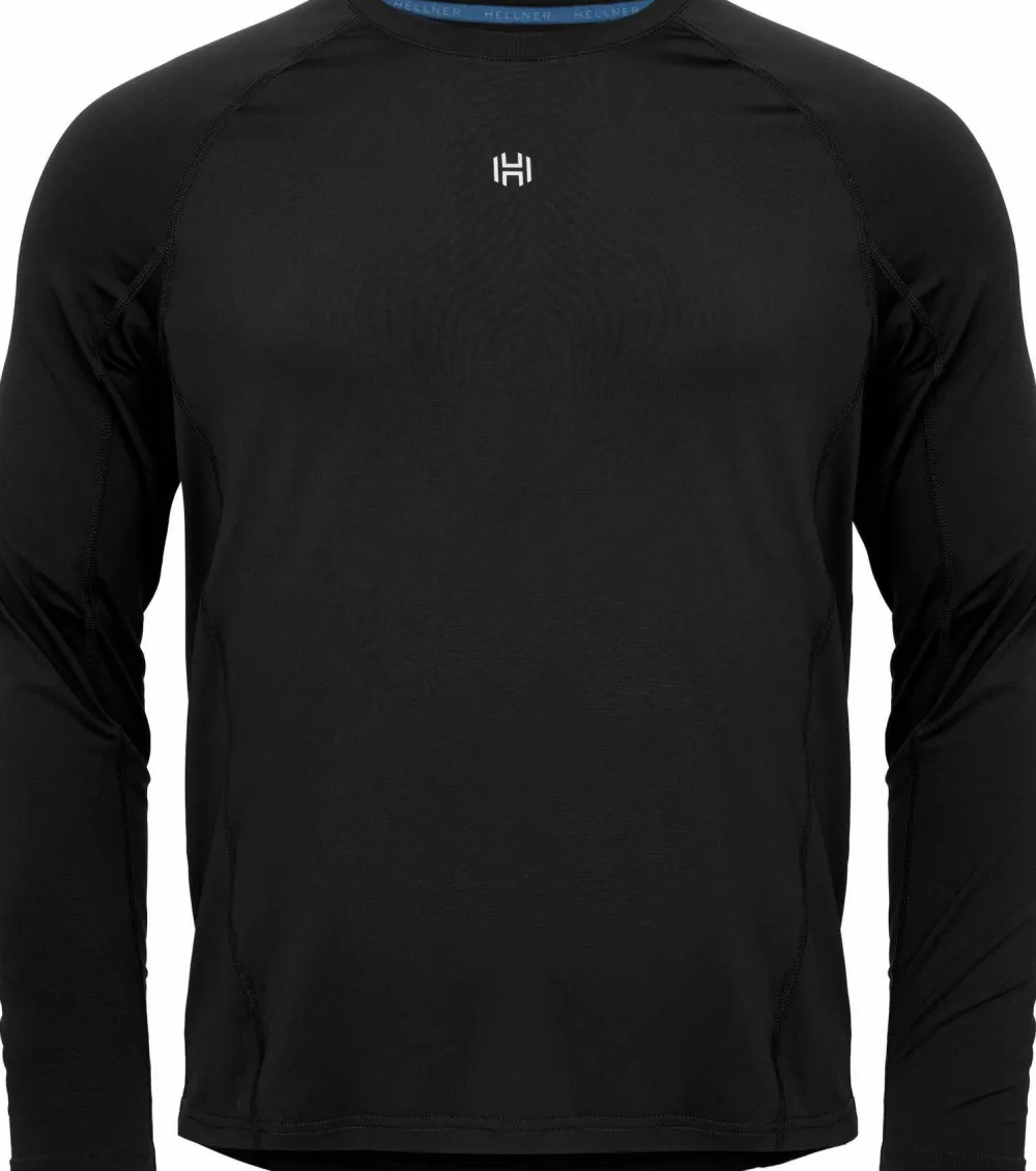 Hellner Men's Core Running Rn Long Sleeve Tee Black Beauty Hot
