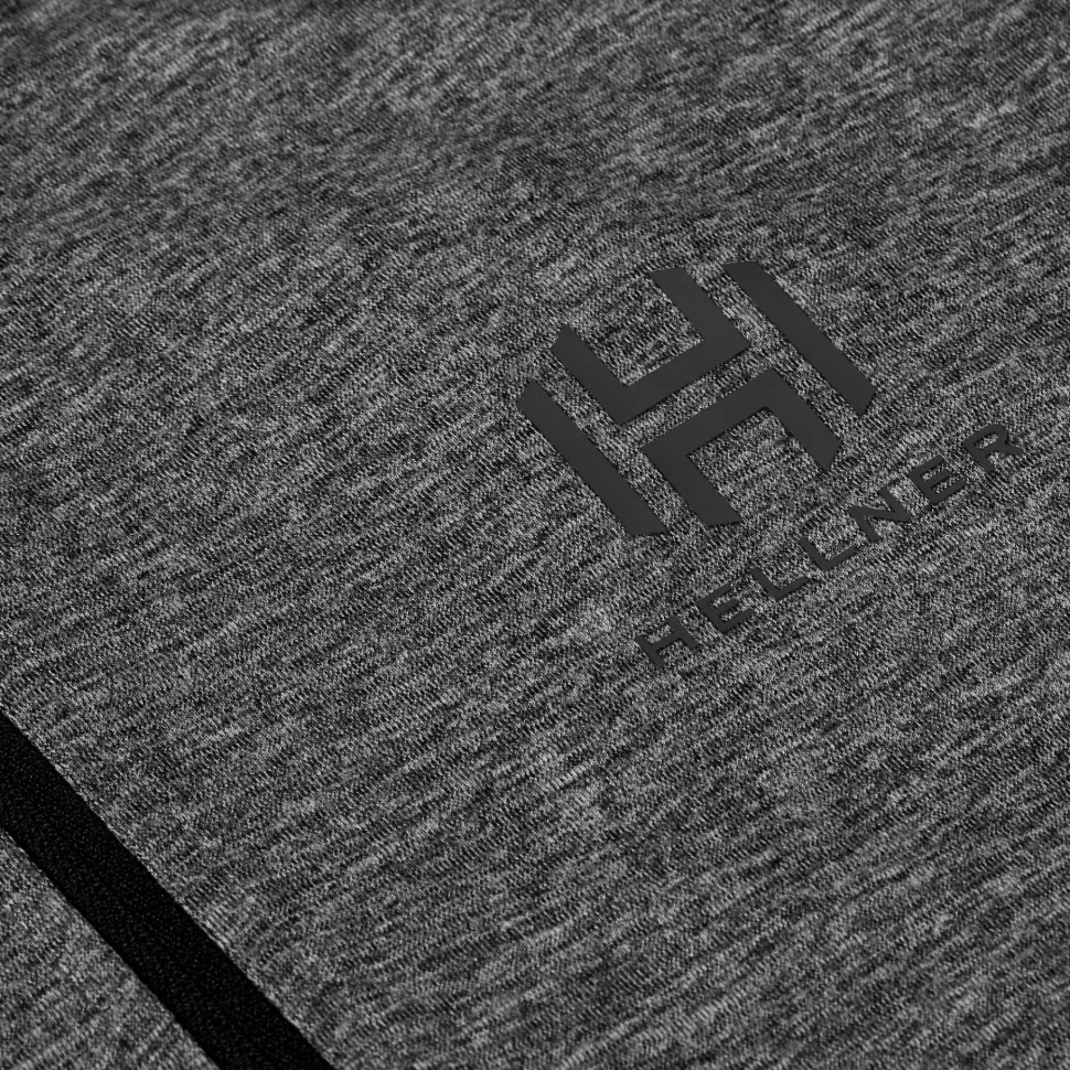 Hellner Men's Nunis Halfzip Long Sleeve Tee Black Beauty Melange