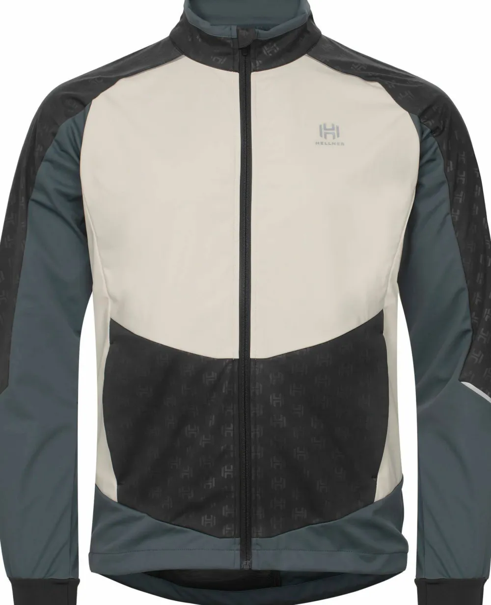 Hot Men's Sårjås XC Ski Jacket Stormy Weather/Asphalt/Off White Träningskläder Herr