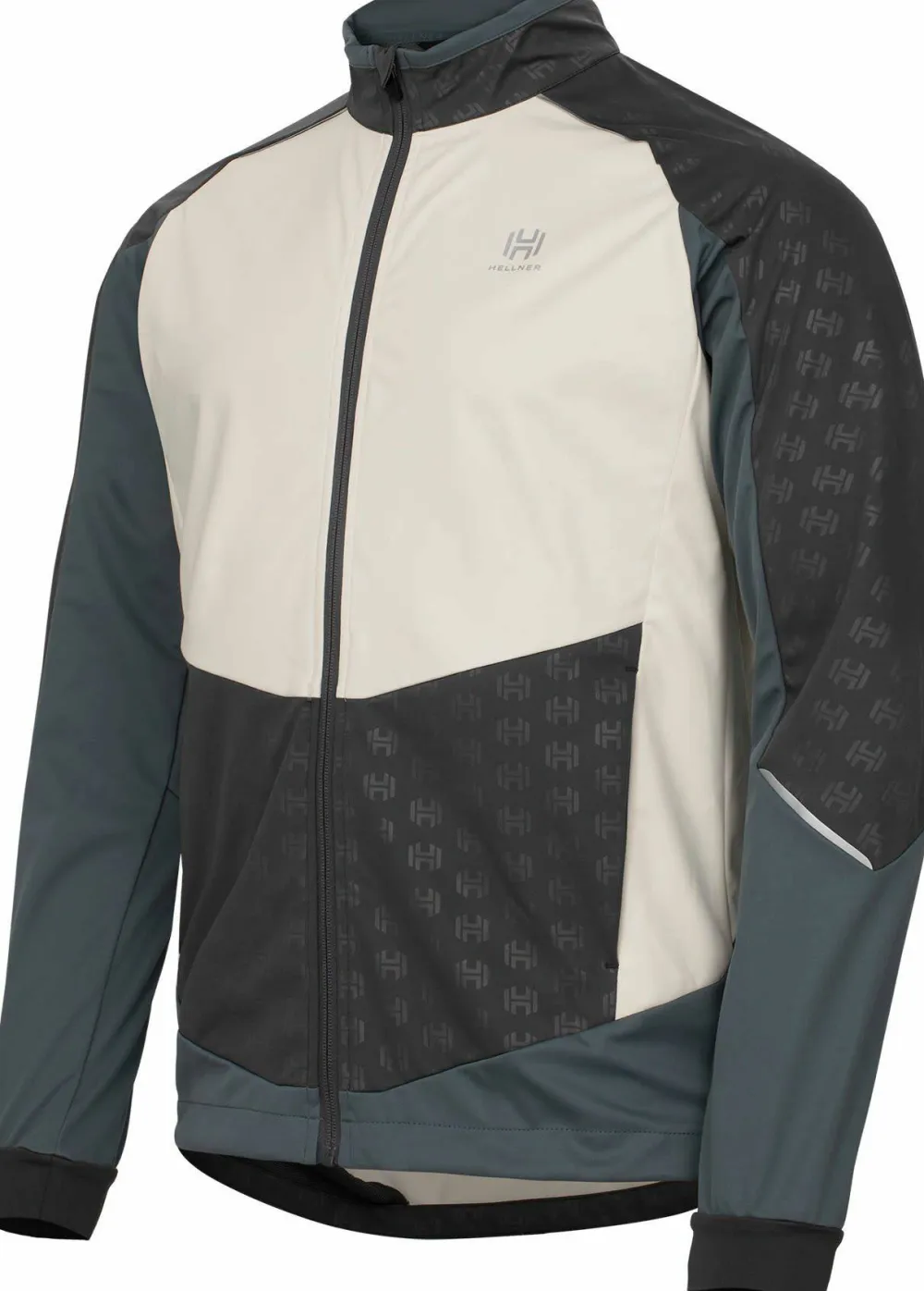 Hot Men's Sårjås XC Ski Jacket Stormy Weather/Asphalt/Off White Träningskläder Herr