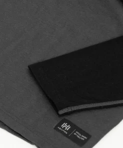 Hellner Men's Wool Warm Base Layer Long Sleeve Phantom/Black Beauty