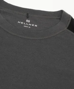 Hellner Men's Wool Warm Base Layer Long Sleeve Phantom/Black Beauty