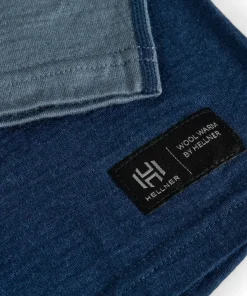 Hellner Men's Wool Warm Base Layer Long Sleeve Dress Blue/Flint Stone