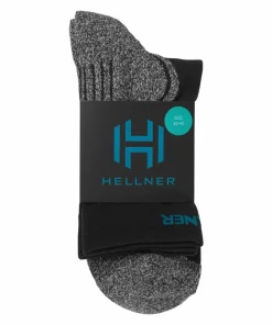 Hellner Mid Tech Run Sock Black Beauty