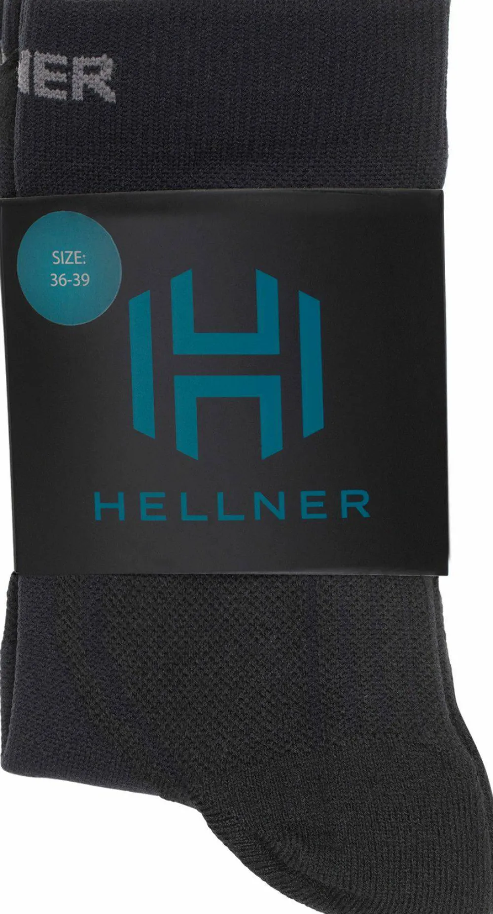Hellner Shafted Run Sock 2-P Black Beauty New