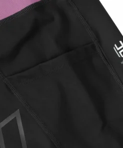 Hellner Women's Compression Full Length Tights Black Beauty New