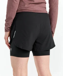 Hellner Women's Kelva 2-In-1 Running Long Tights Black Beauty/Black Beauty Outlet