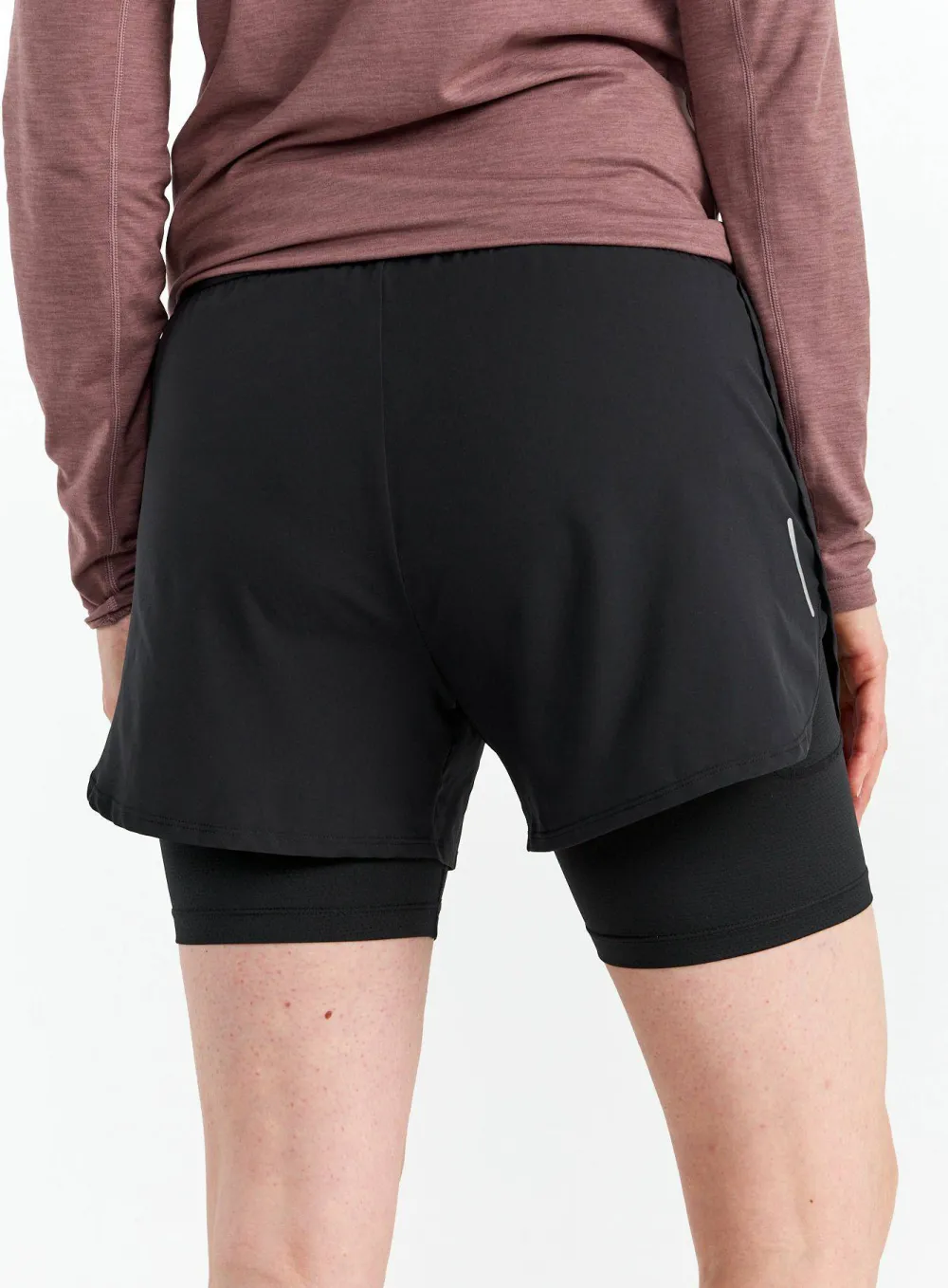 Hellner Women's Kelva 2-In-1 Running Long Tights Black Beauty/Black Beauty Outlet