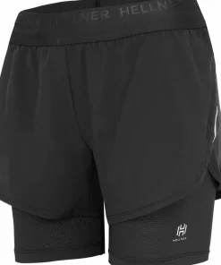 Hellner Women's Kelva 2-In-1 Running Long Tights Black Beauty/Black Beauty Outlet