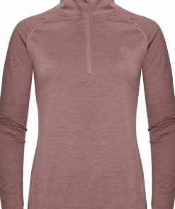 Hellner Women's Nunis Halfzip Long Sleeve Tee Rose Taupe Sale