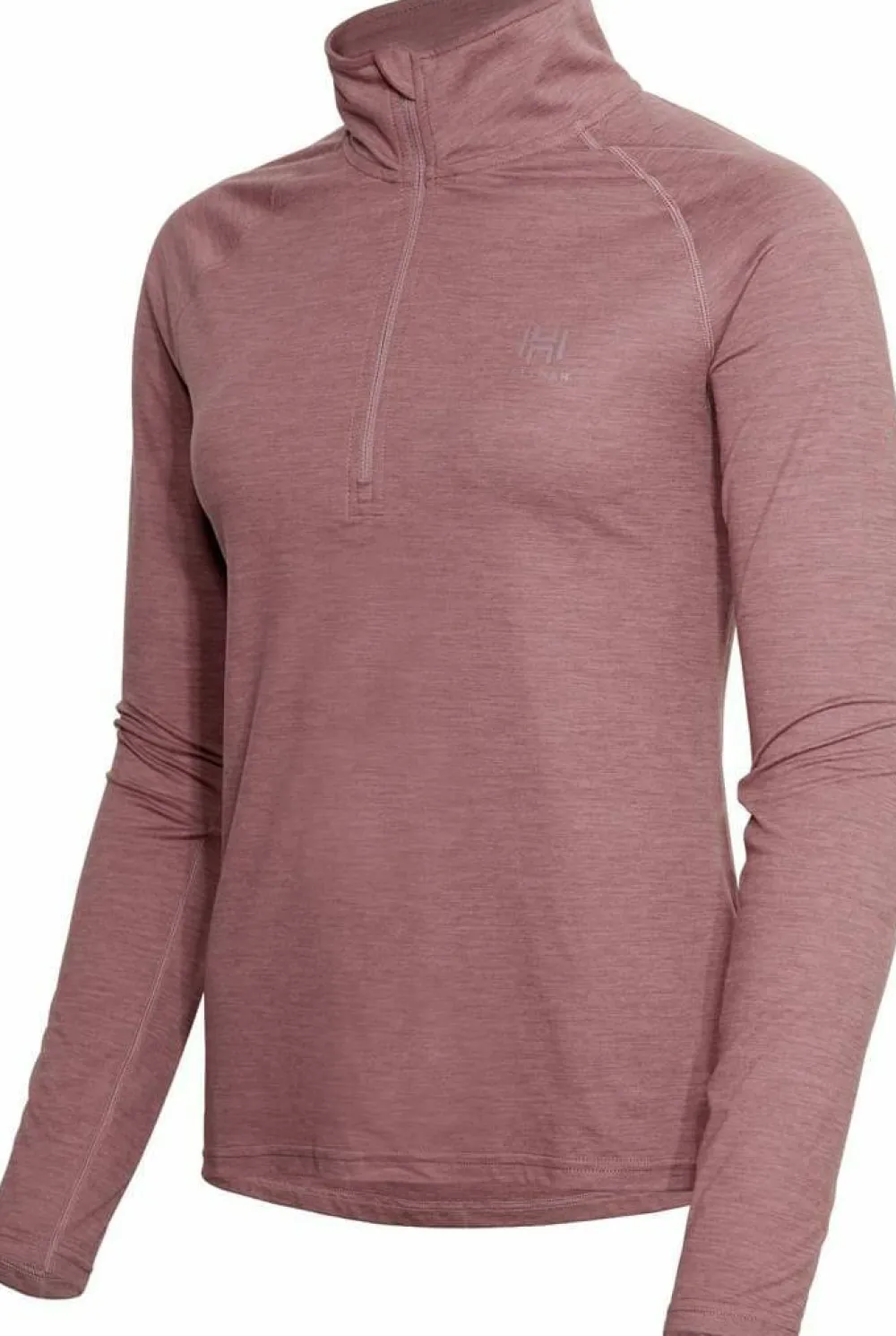 Hellner Women's Nunis Halfzip Long Sleeve Tee Rose Taupe Sale