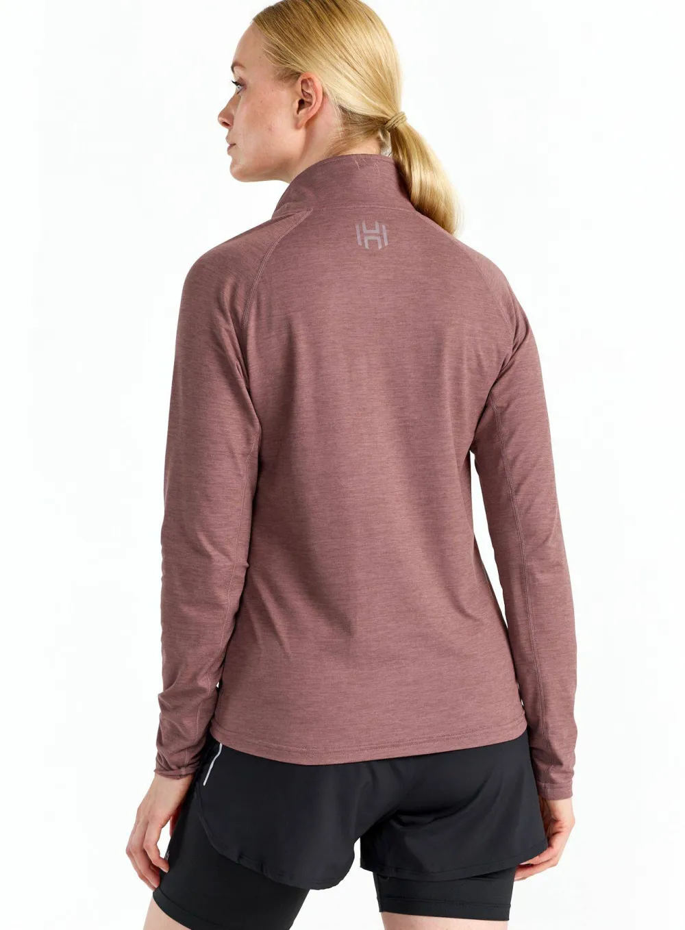 Hellner Women's Nunis Halfzip Long Sleeve Tee Rose Taupe Sale