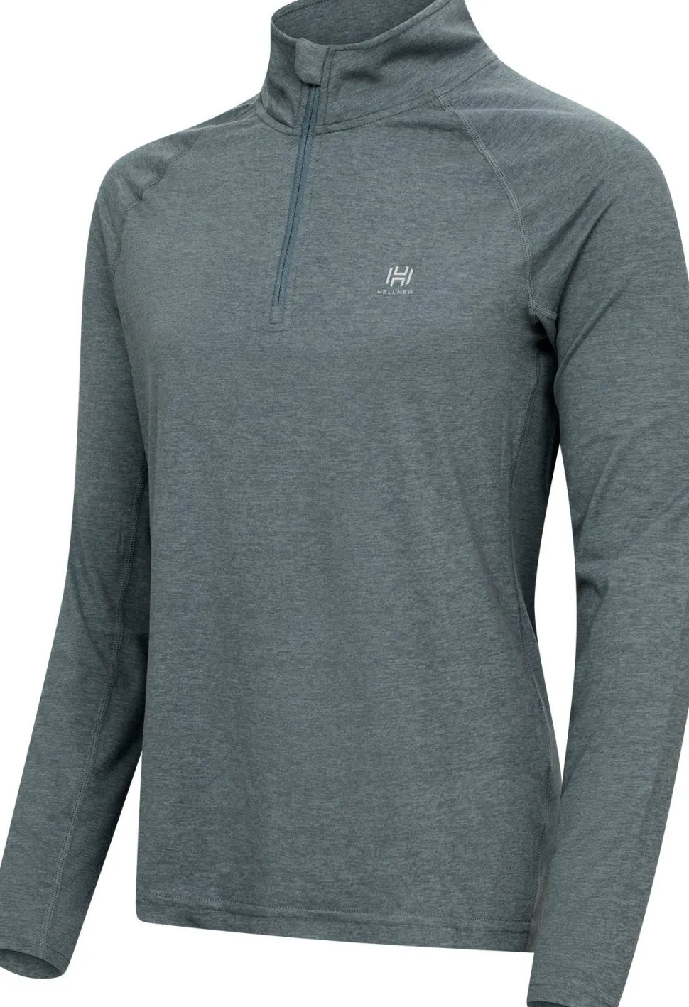Hellner Women's Nunis Halfzip Long Sleeve Tee Stormy Weather