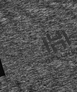 Hellner Women's Nunis Halfzip Long Sleeve Tee Black Beauty melange Clearance