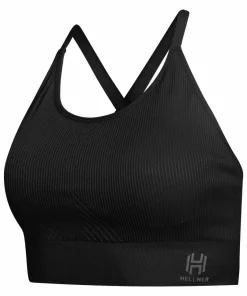Hellner Women's Seamless Tech Sport Bra Black Beauty