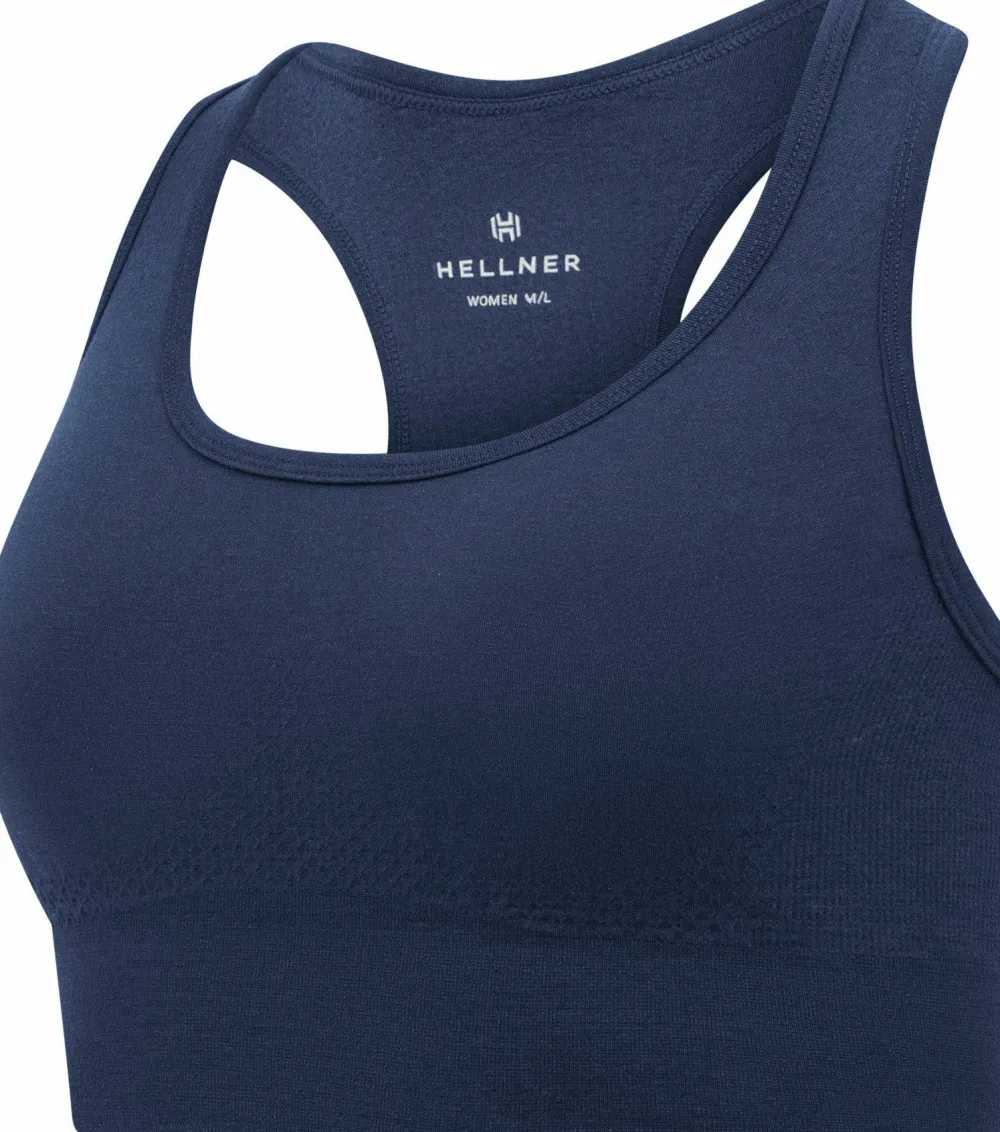 Hellner Women's Wool Tech Seamless Bra Dress Blues Clearance