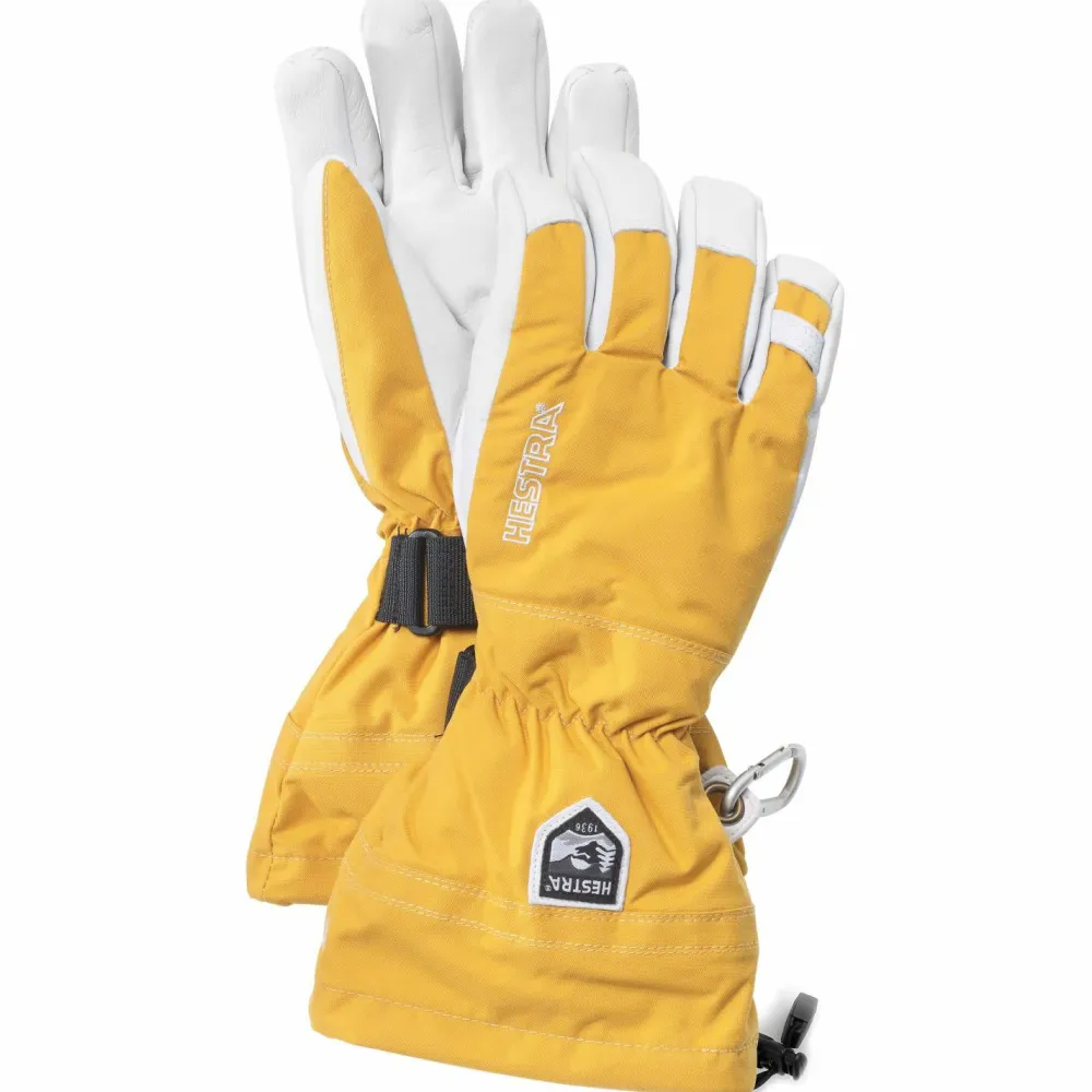 Army Leather Heli Ski 5-finger Mustard Handskar & Vantar Herr