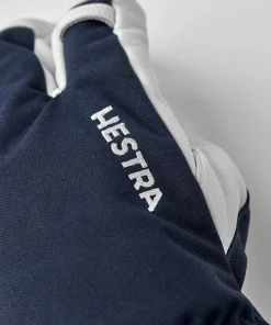 Hestra Army Leather Heli Ski 3-Finger Marine