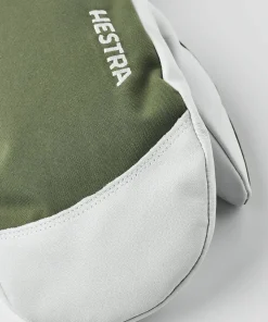 Hestra Army Leather Heli Ski Mitt Olive