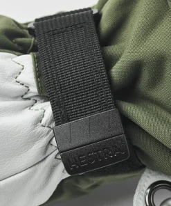 Outlet Army Leather Heli Ski 3-Finger Handskar & Vantar Dam