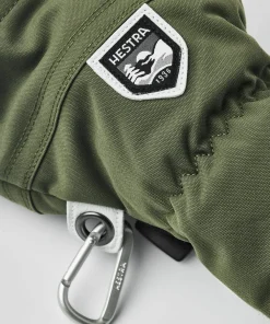 Outlet Army Leather Heli Ski 3-Finger Handskar & Vantar Dam