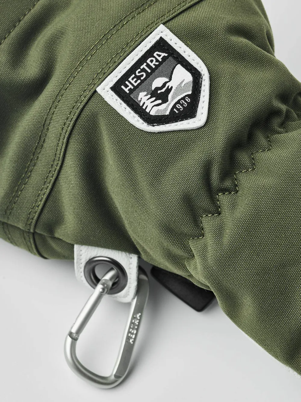 Outlet Army Leather Heli Ski 3-Finger Handskar & Vantar Dam