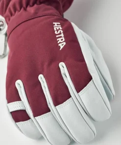 Hestra Army Leather Heli Ski 5-finger Bordeaux